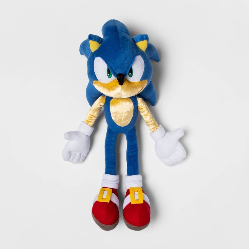 slide 1 of 3, Sonic the Hedgehog Speed Unlimited Accent Kids' Pillow Buddy Blue/Yellow, 1 ct