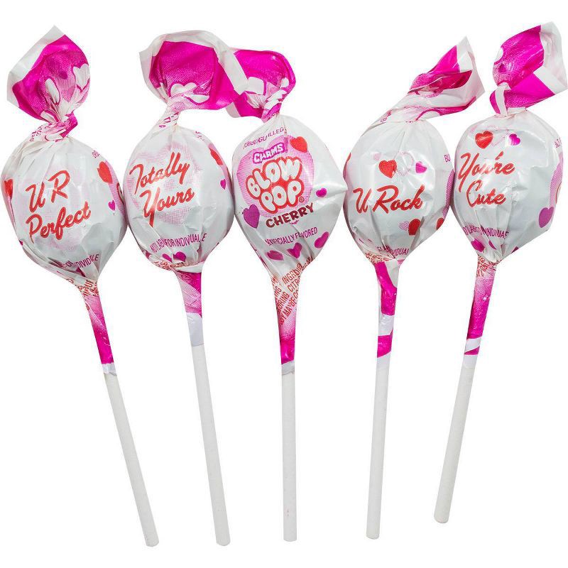 slide 3 of 4, Blow Pops Valentine's Day Classroom Exchange Bubble Gum Pops - 13.75oz/25ct, 13.75 oz, 25 ct