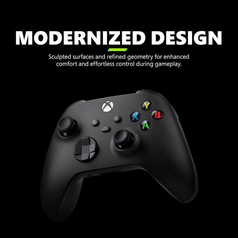 slide 3 of 6, Microsoft Xbox Series X|S Wireless Controller - Carbon Black: USB-C, Bluetooth Compatible, 1 ct