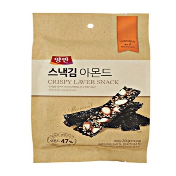 slide 1 of 1, Dongwon Dw Crispy Seaweed Snack -Almond, 4.23 oz