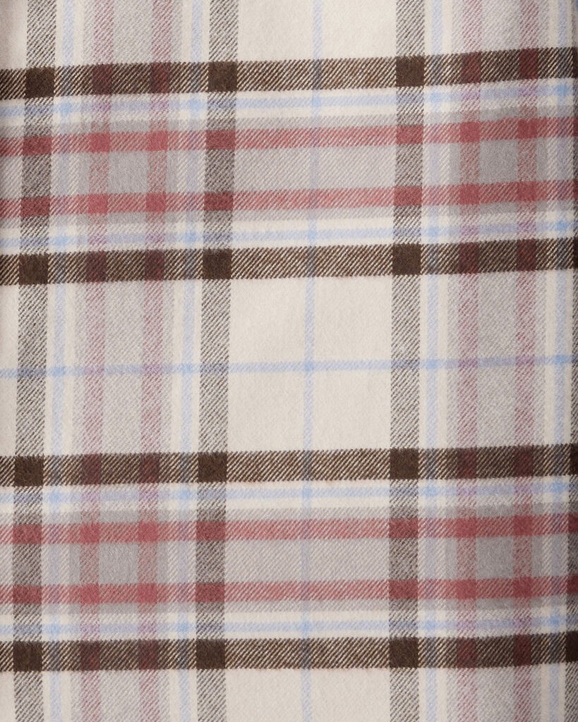 slide 2 of 3, Littleplanet Boys Organic Cotton Button-Front Flannel Plaid 7, 1 ct