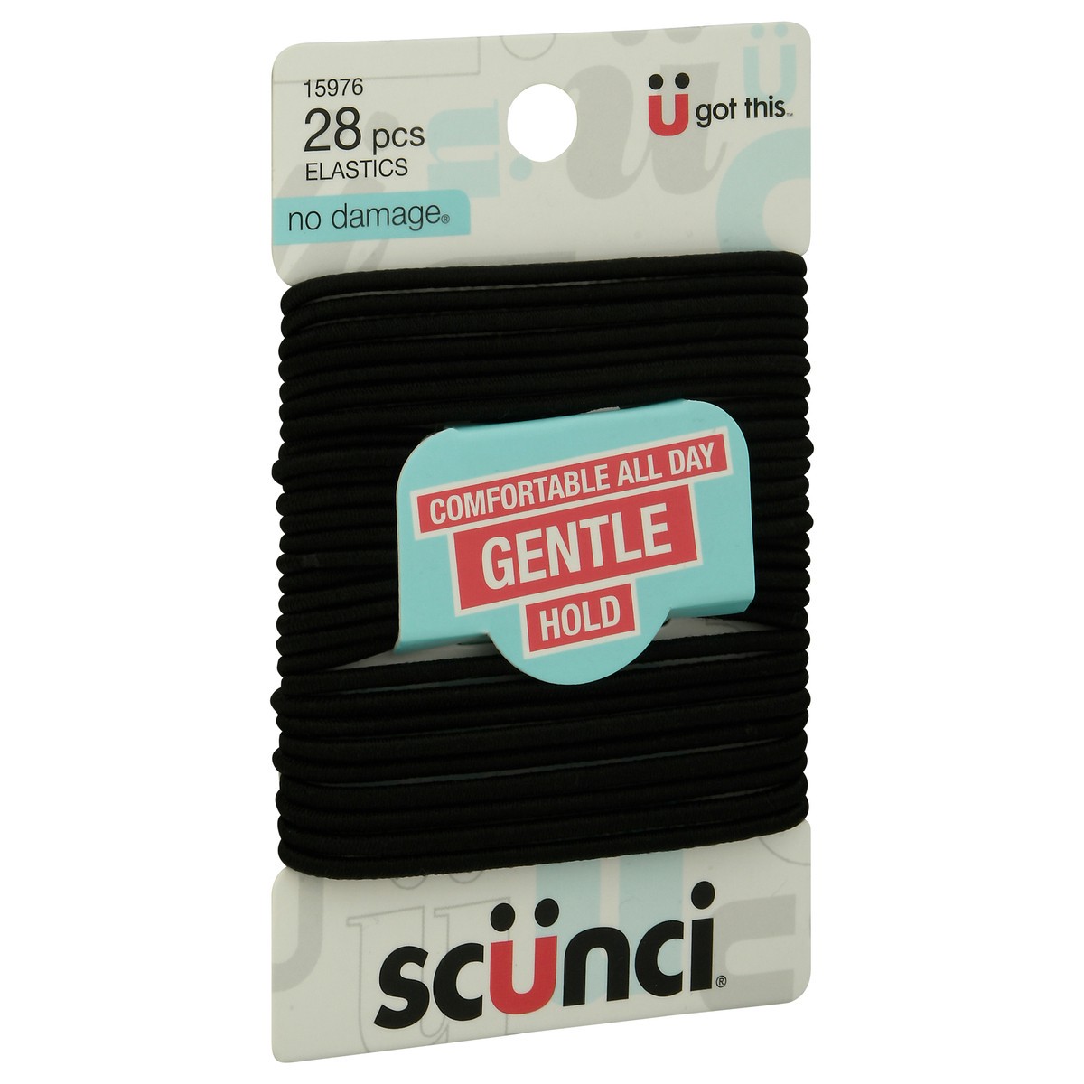 slide 9 of 9, scünci No Damage Gentle Hold Elastics 28 ea, 28 ct