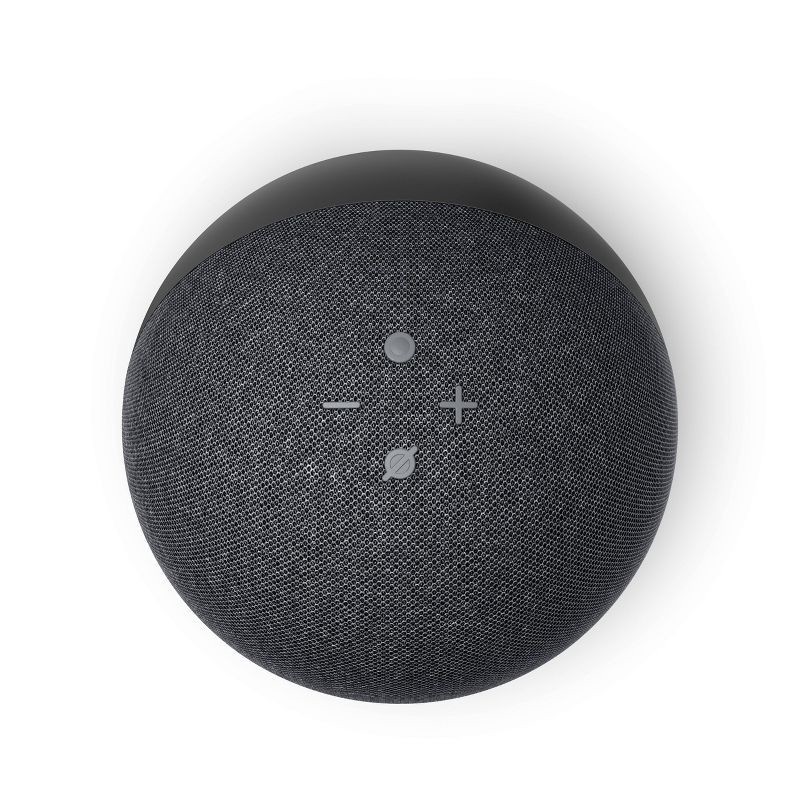 slide 3 of 7, Amazon Echo (4th Gen) - Smart Home Hub with Alexa - Charcoal, 1 ct