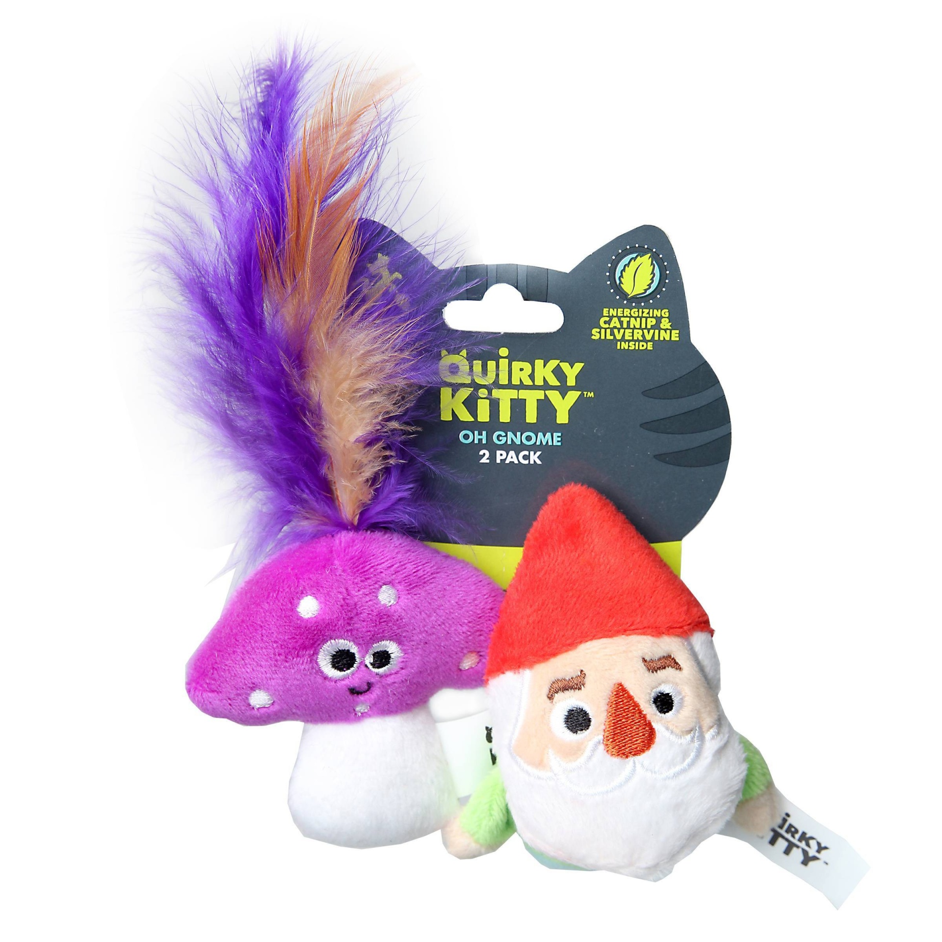 slide 1 of 1, Quirky Kitty Oh Gnome Cat Toy - 2pk, 2 ct