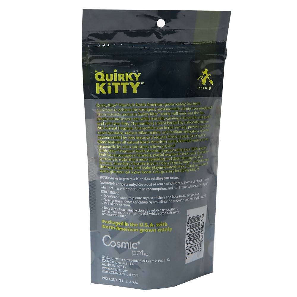 slide 2 of 8, Quirky Kitty Kitty Chill North American Catnip with Chamomile Blend Cat Treats - 0.5oz, 0.5 oz