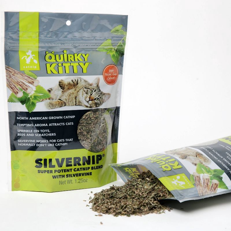 slide 3 of 7, Quirky Kitty Silvervine & North American Catnip Blend Cat Treats - 1.25oz, 1.25 oz