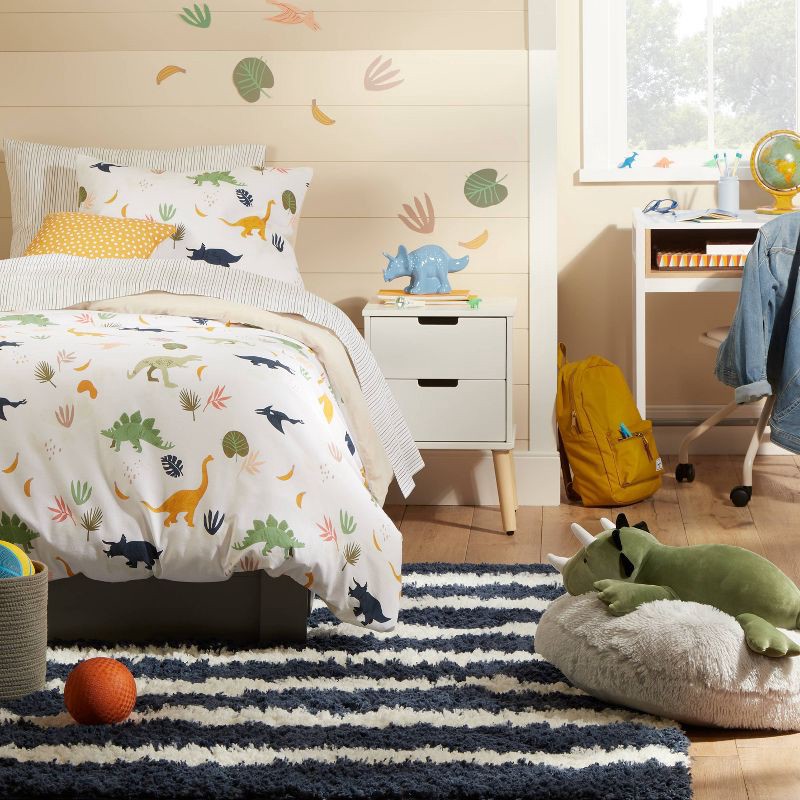 slide 6 of 6, Faux Fur Floor Kids' Pillow Gray - Pillowfort™, 1 ct