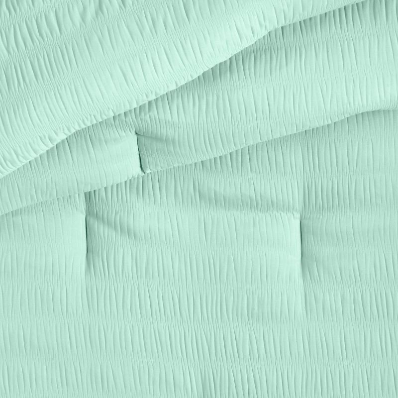 slide 4 of 5, Twin Seersucker Kids' Comforter Set Mint - Pillowfort™, 1 ct