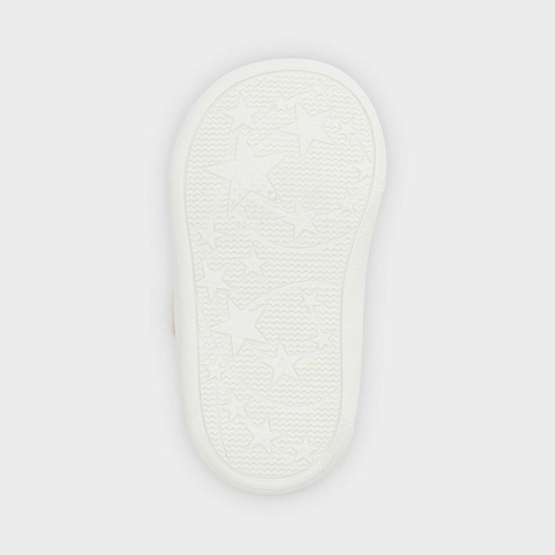 slide 4 of 4, Carter's Just One You® Baby Girls' Emily First Walker Sneakers - White 3: Hook & Loop, Textured Rubber Sole, 1 ct