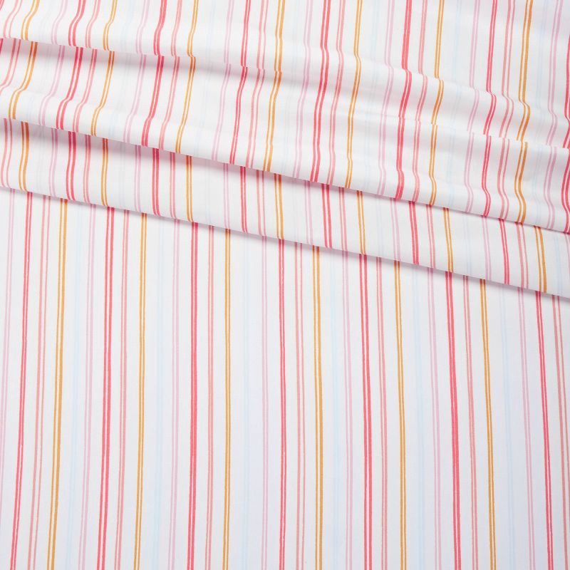 slide 4 of 7, Twin Rainbow Microfiber Striped Kids' Sheet Set - Pillowfort™, 1 ct