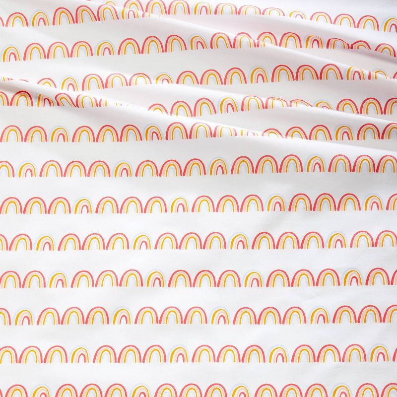 slide 2 of 4, Twin Rainbow Scallop Cotton Kids' Sheet Set - Pillowfort, 1 ct