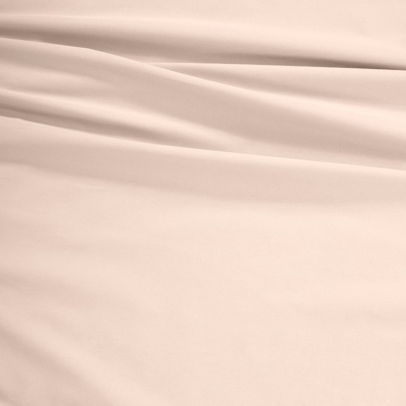 slide 4 of 4, Twin Solid Cotton Kids' Sheet Set Pink - Pillowfort™, 1 ct