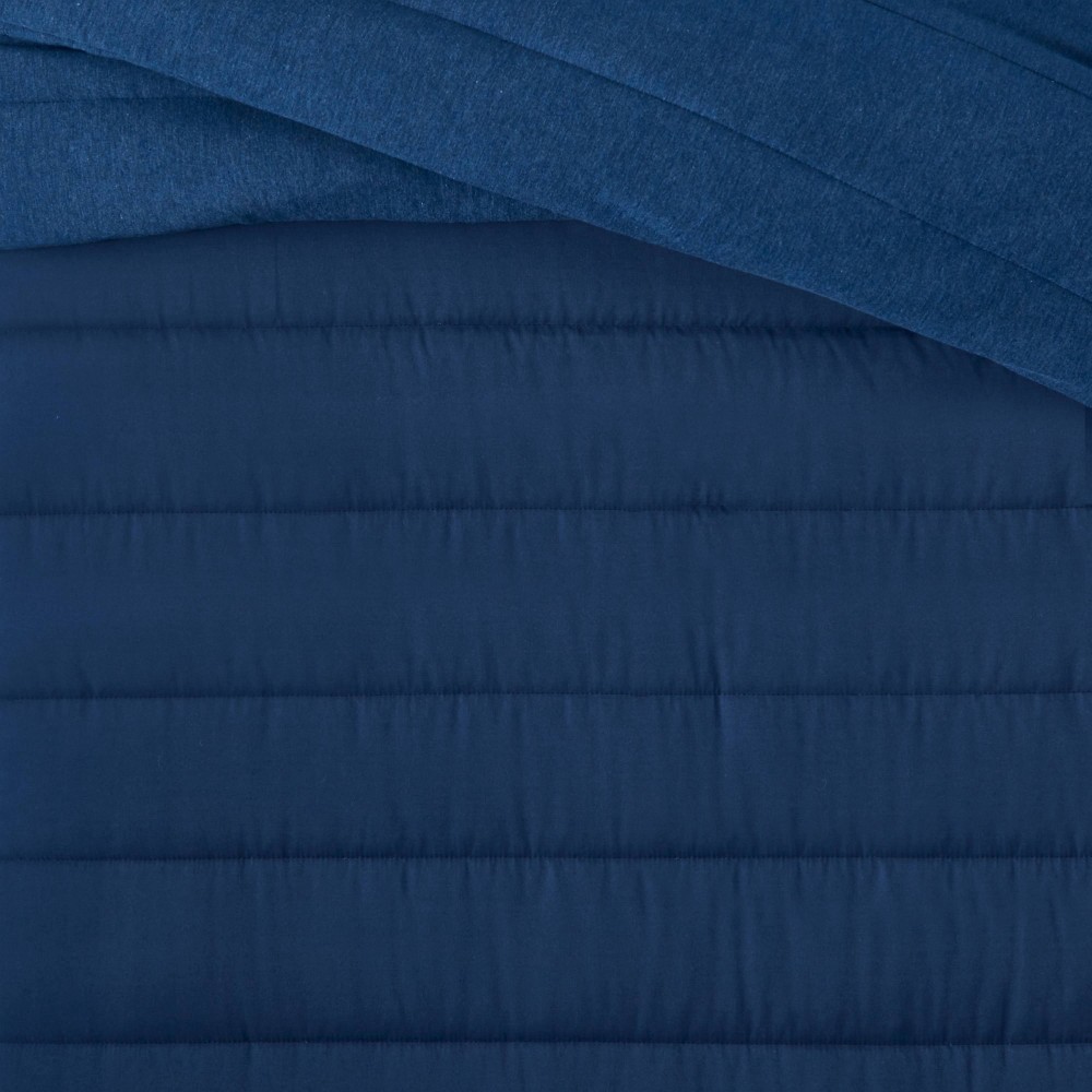 Twin Channel Jersey Comforter Set Navy Pillowfort 1 ct Shipt