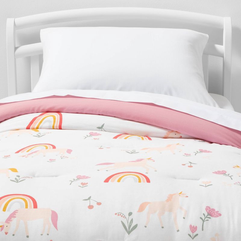 slide 1 of 4, Full/Queen Unicorn Kids' Comforter Set - Pillowfort™, 1 ct