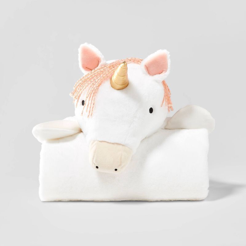 slide 2 of 4, Unicorn Kids' Hooded Blanket - Pillowfort™, 1 ct