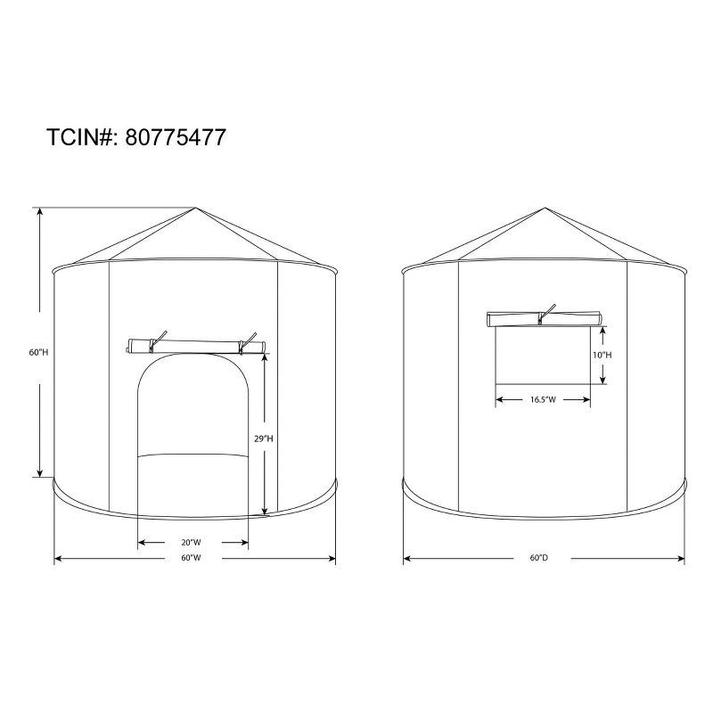 slide 7 of 7, Kids' Jungle Playhouse - Pillowfort™, 1 ct