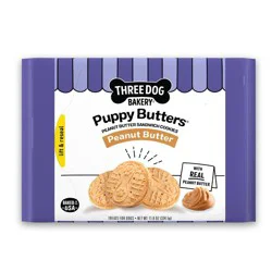 Three Dog Bakery Puppy Peanut Butter Dog Treats - 11.8oz