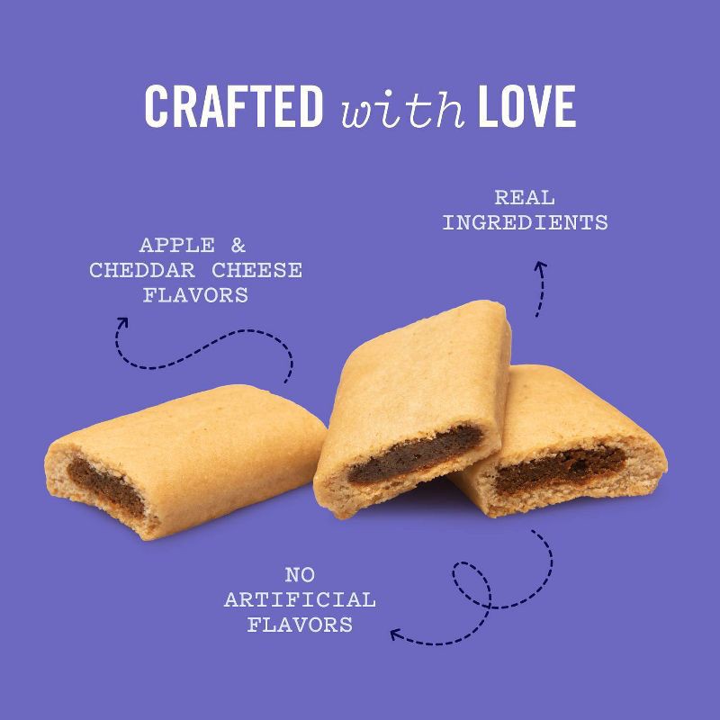 slide 6 of 10, Three Dog Bakery Double Rewards Chewy with Apple and Cheese Flavor Dog Treats - 10oz, 10 oz