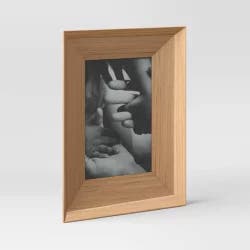 4" x 6" Wood Photo Frame Brown - Threshold