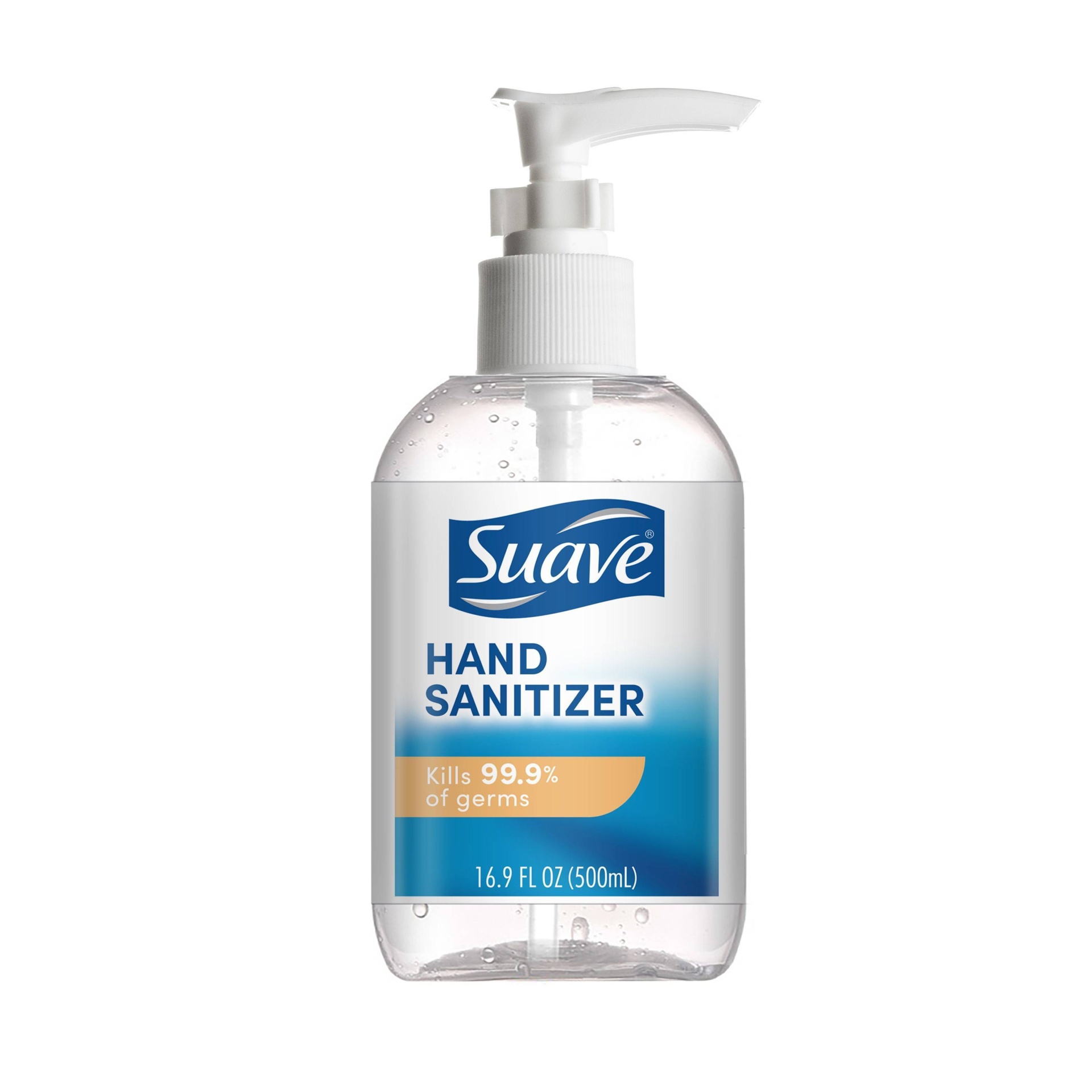 slide 1 of 2, Suave Hand Sanitizer Pump, 16.9 fl oz