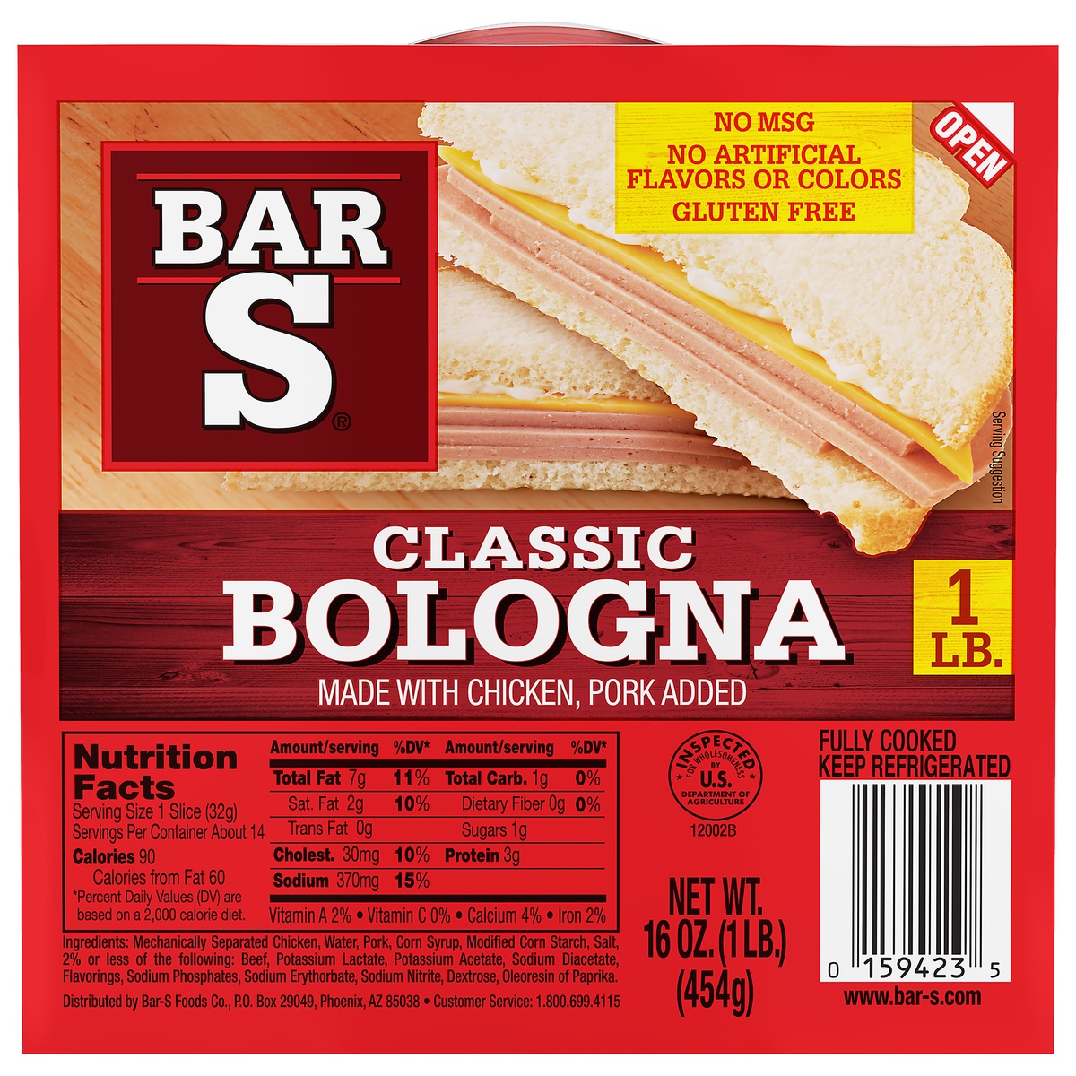 slide 11 of 11, Bar-S Classic Bologna, 16 oz