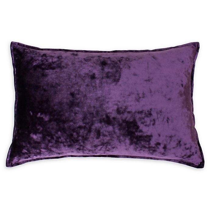 slide 1 of 1, Thro by Mario Lorenz Ibenz Ice Velvet Oblong Thro by Mario Lorenzw Pillow - Purple, 1 ct