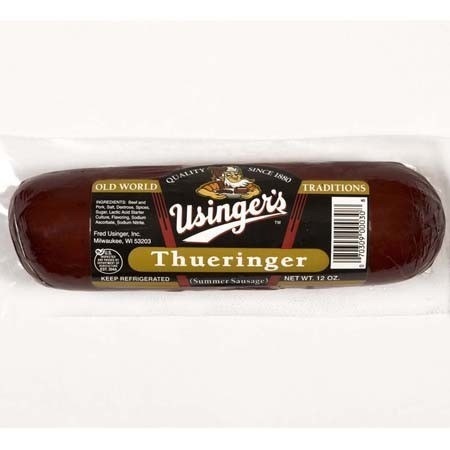 slide 1 of 1, Usinger Thueringer Sausage, 12 oz
