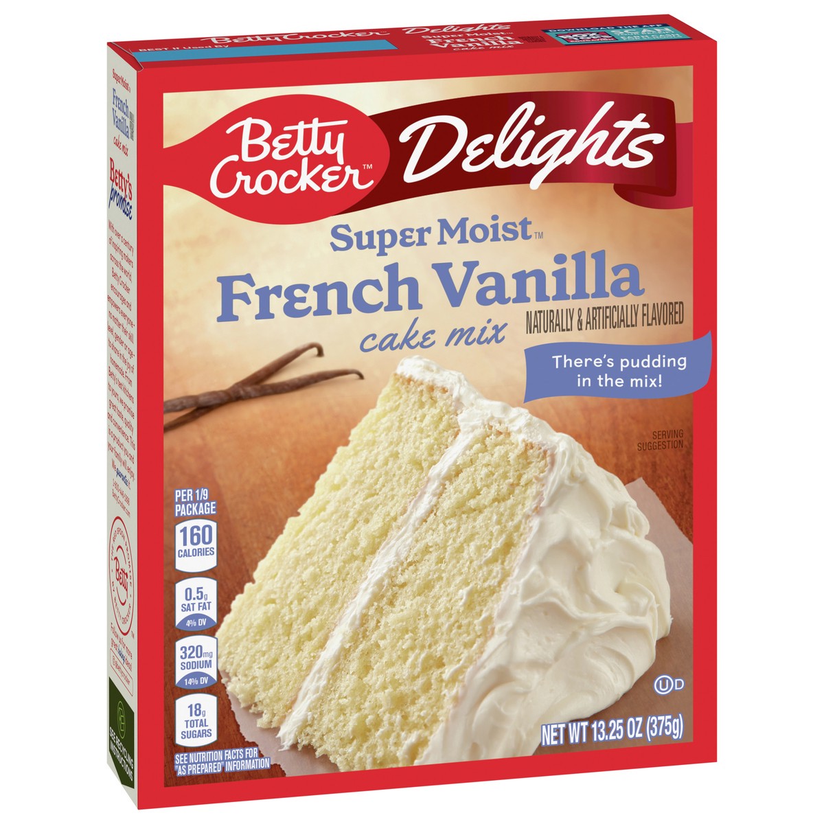 slide 2 of 13, Betty Crocker Delights Supermoist French Vanilla Cake Mix, 13.25 OZ, 13.25 oz