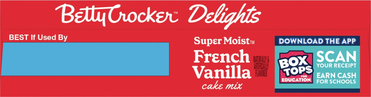 slide 10 of 13, Betty Crocker Delights Supermoist French Vanilla Cake Mix, 13.25 OZ, 13.25 oz