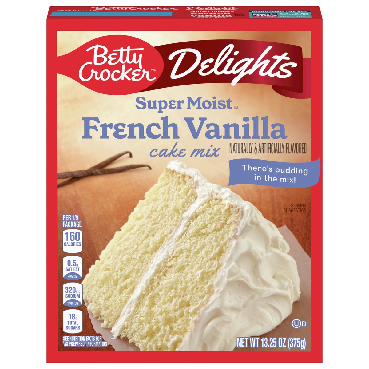 slide 3 of 13, Betty Crocker Delights Supermoist French Vanilla Cake Mix, 13.25 OZ, 13.25 oz