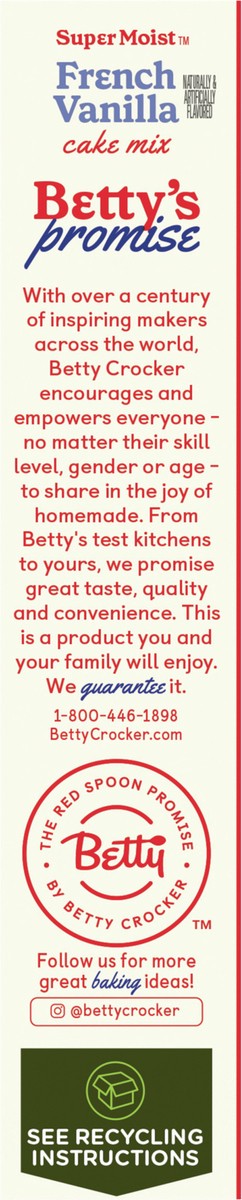 slide 6 of 13, Betty Crocker Delights Supermoist French Vanilla Cake Mix, 13.25 OZ, 13.25 oz