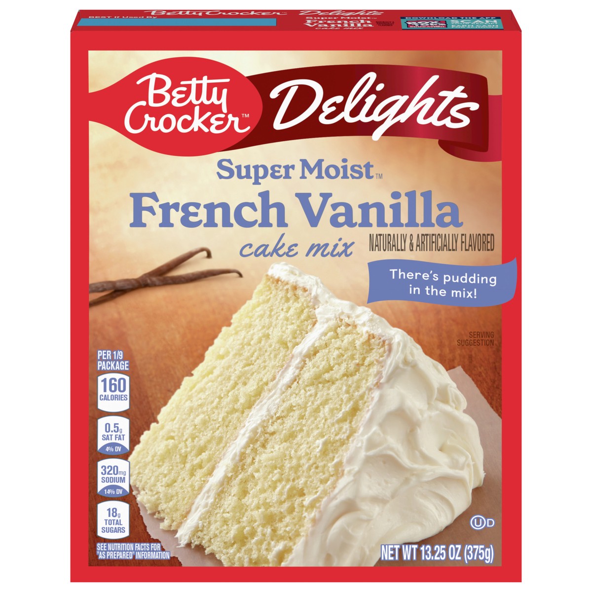 slide 1 of 13, Betty Crocker Delights Supermoist French Vanilla Cake Mix, 13.25 OZ, 13.25 oz