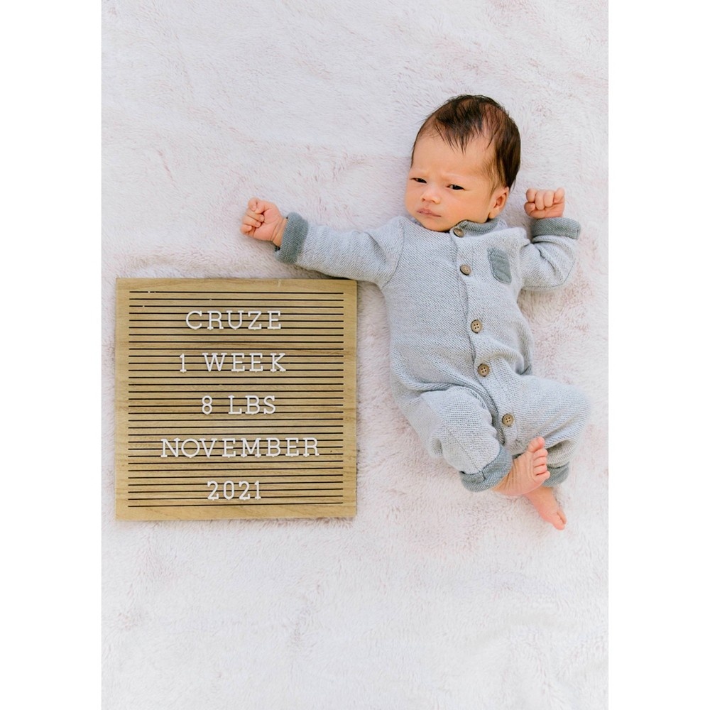 slide 3 of 7, Pearhead Wooden Letterboard, 1 ct