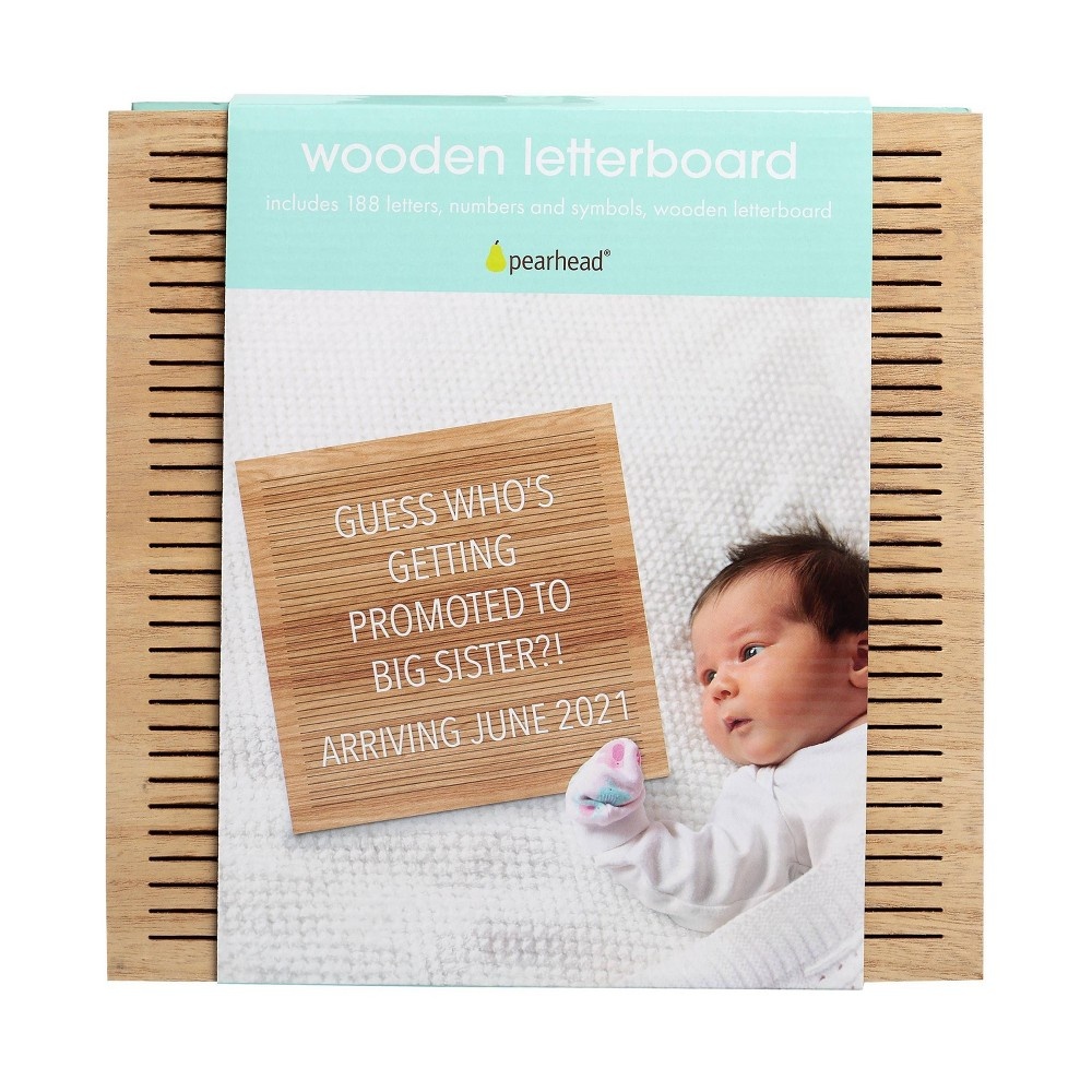 slide 7 of 7, Pearhead Wooden Letterboard, 1 ct