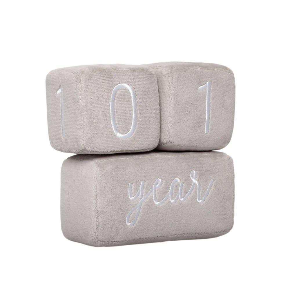 slide 4 of 8, Pearhead Plush Milestone Blocks, 1 ct