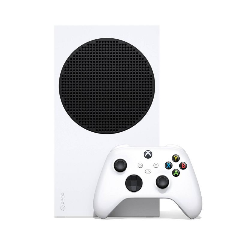 slide 1 of 8, Microsoft Xbox Series S Console: Slim Design, 512GB, Wi-Fi 5, HDMI, Includes AC Adapter & Controller, 1 ct