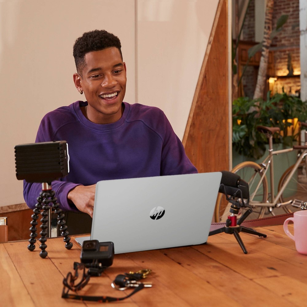 slide 4 of 9, HP Inc. HP 15.6" Laptop with Windows Home in S mode - AMD Athlon Processor - 4GB RAM Memory - 256GB SSD Storage - Natural Silver (15-ef1040nr), 1 ct