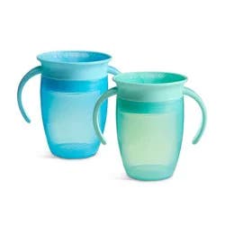 Munchkin Miracle 360 Trainer Cup 7oz/2pk - Blue/Mint