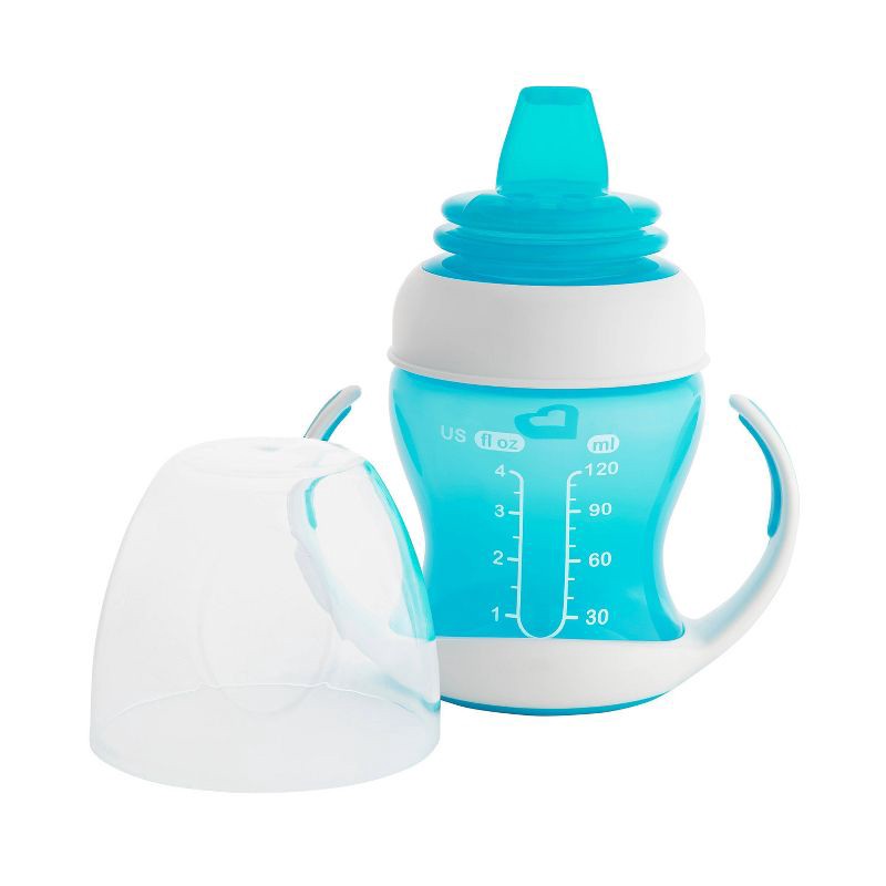 slide 5 of 6, Munchkin Gentle Transition Trainer Cup 4oz - Blue, 4 oz