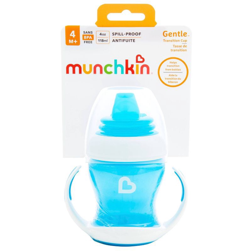slide 6 of 6, Munchkin Gentle Transition Trainer Cup 4oz - Blue, 4 oz