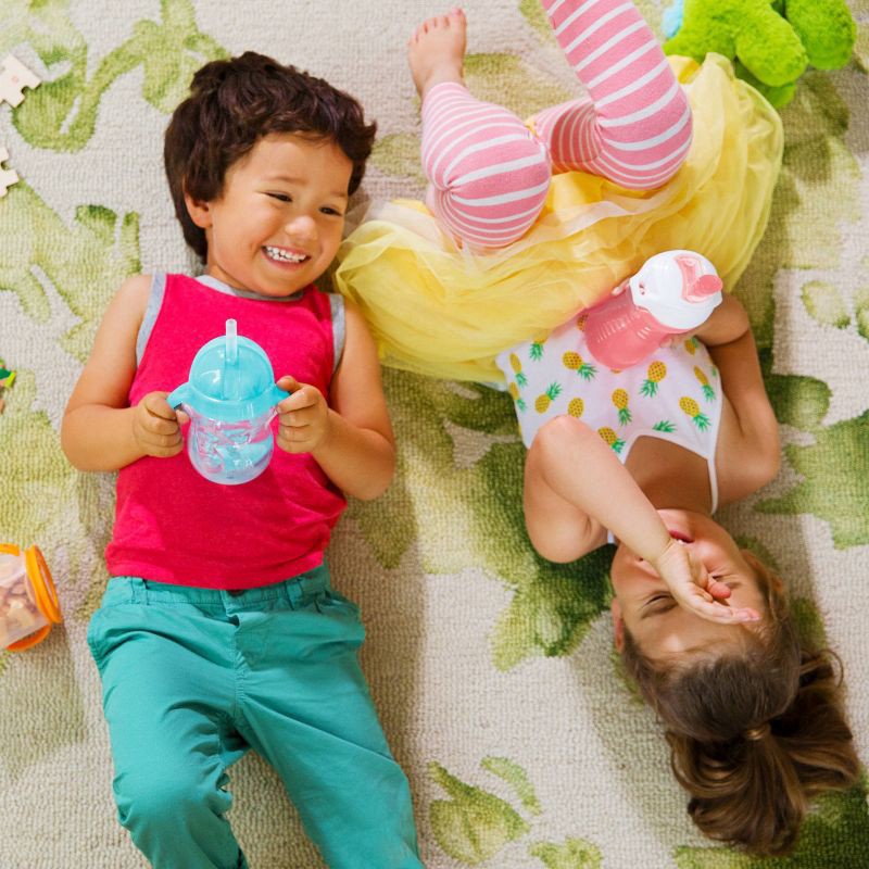 slide 3 of 3, Munchkin Click Lock 9oz Bite Proof Sippy Cup - 2pk - Pink/Purple, 2 ct; 9 oz