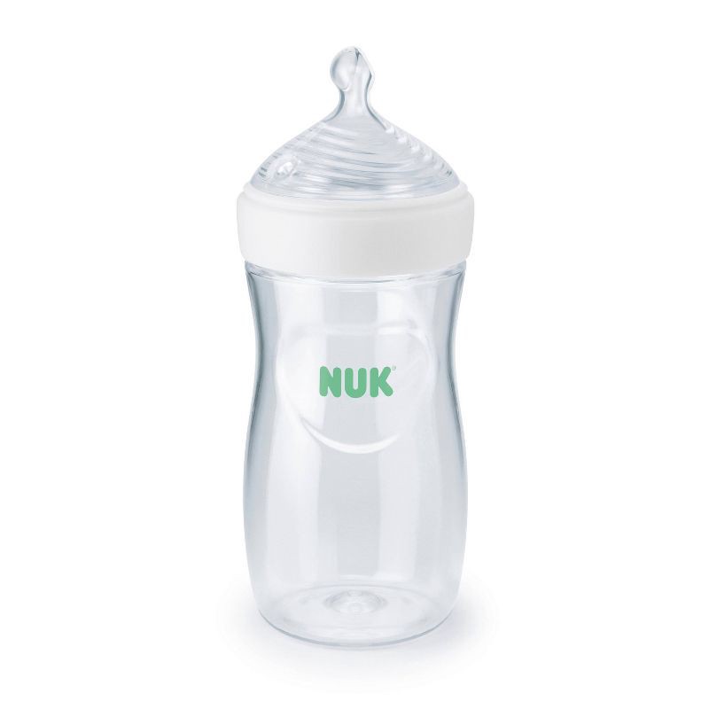 slide 1 of 6, NUK Simply Natural Bottle with SafeTemp - Neutral - 9oz, 9 oz