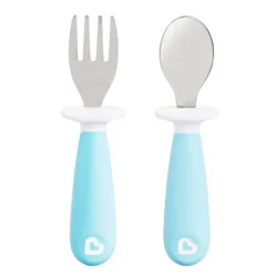 Munchkin Raise Toddler Fork and Spoon Set - 2pk – Blue