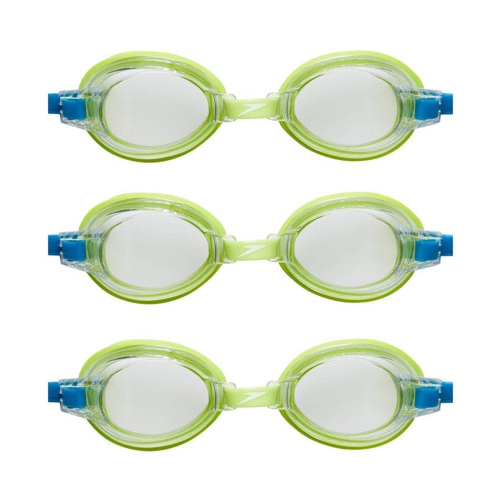 Speedo Junior 3pk Swim Goggles Lime/Clear 3 ct Shipt