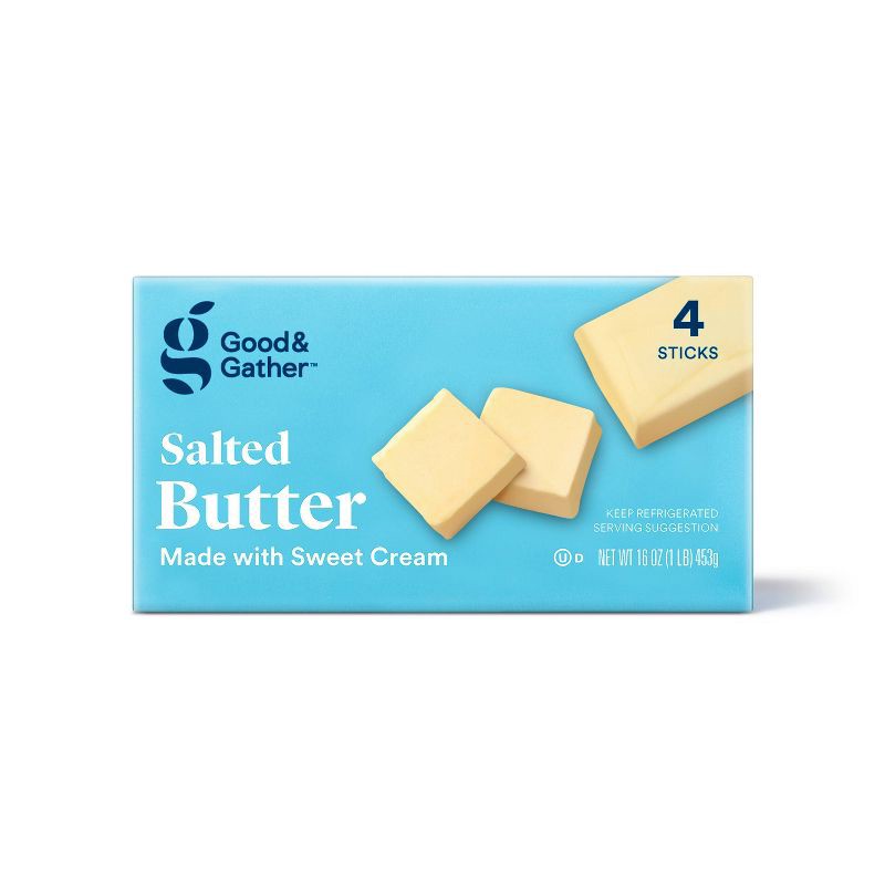 slide 1 of 3, Salted Butter - 1lb - Good & Gather™, 1 lb