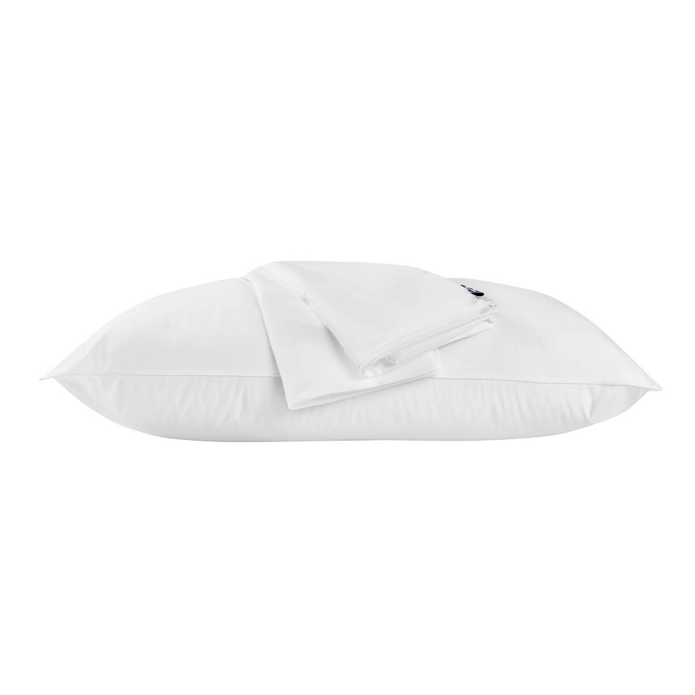 slide 4 of 7, Sealy Standard Clean Comfort Antimicrobial Pillow Protector White, 1 ct