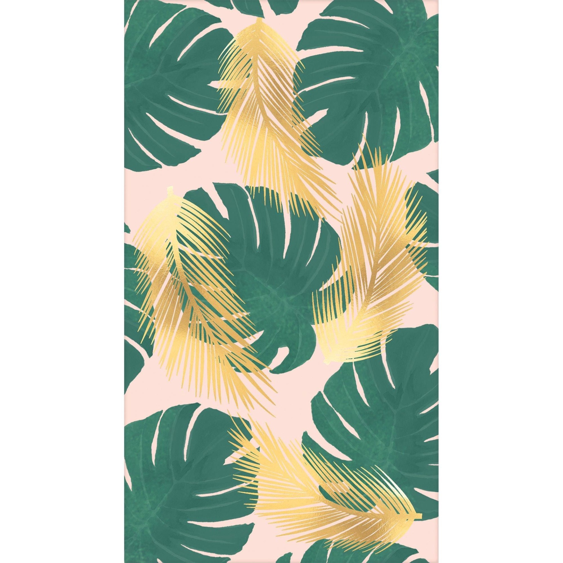 slide 1 of 1, Party City Metallic Tropical Paradise Guest Towels, 16 ct