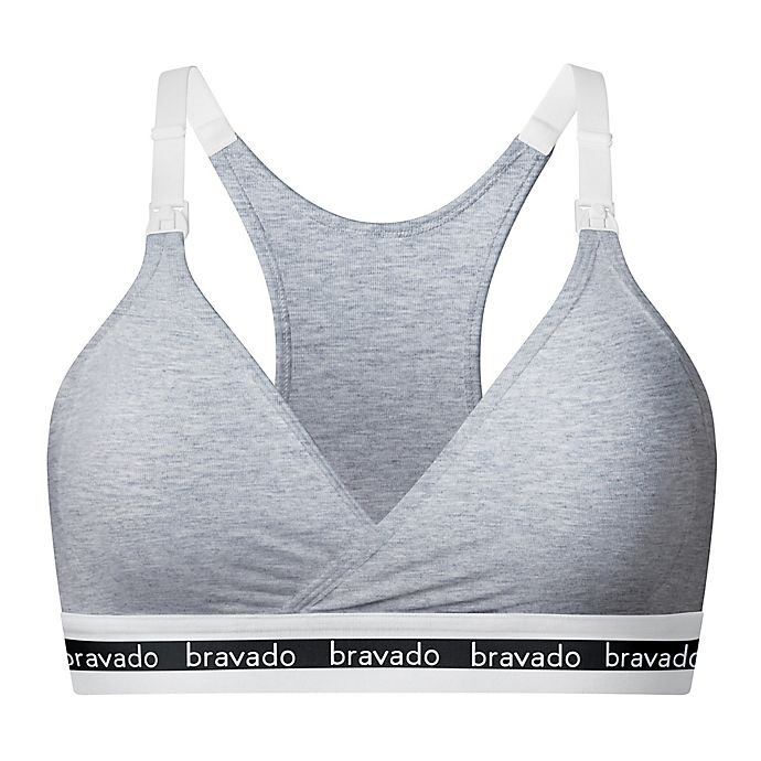 slide 4 of 5, Bravado Designs Medium Original Nursing Bra - Heather Grey, 1 ct