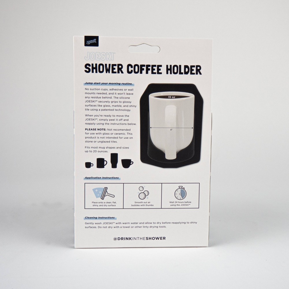 slide 4 of 10, 30 Watt Joeski Shower Coffee Holder Black, 16 oz