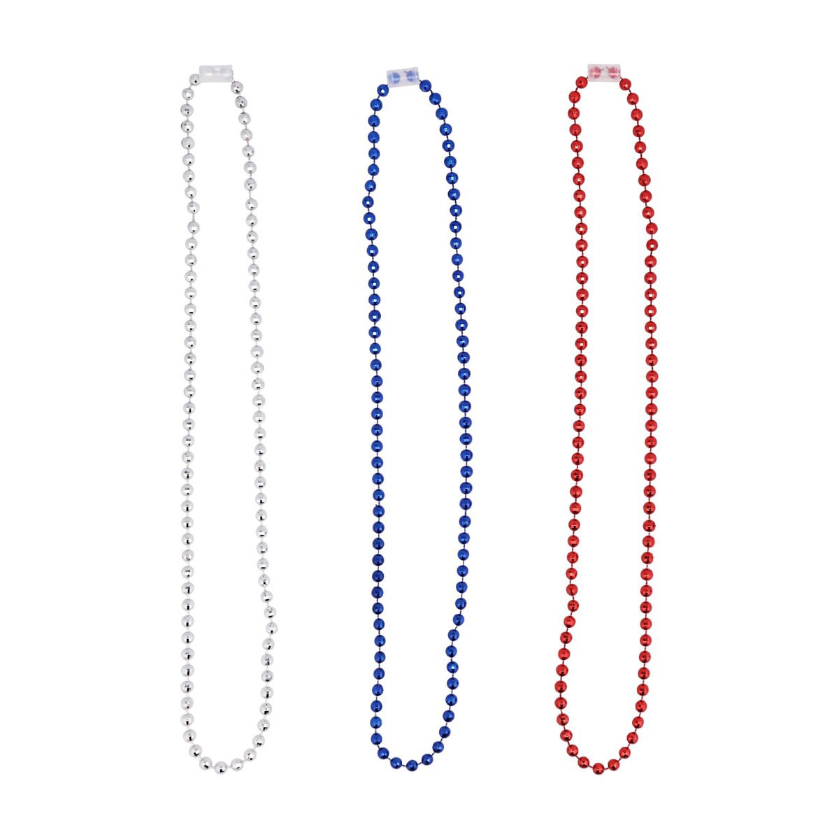 6pk Parade Bead Necklace Red/White/Blue Sun Squad 6 ct Shipt
